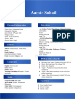 Aamir Sohail CV