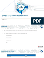 CUBRO EXA8 Series (Aggregator SW) : Web GUI Guide - V1.4.0-5-1
