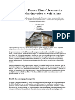 Les Echos 13 Janvier Logement France Rénov', Le Service Public de La Rénovation, Voit Le Jour