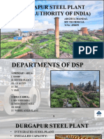Durgapur Steel Plant departments and processes