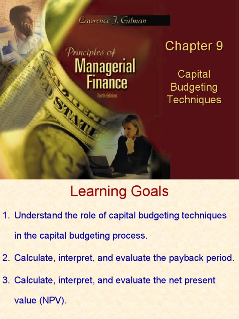 Capital Budgeting Techniques | PDF | Net Present Value | Capital Budgeting