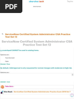 ServiceNow Certified System Administrator CSA Practice Test Set 12