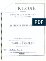 H. Klosé - (Exercices Journaliers)