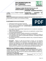 Guia de Trabajo Como Proyectos de Aula - Productividad y Calidad de Vida