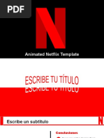 Plantilla Animada Netflix en Power Point