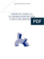 Manual para La Elaboración de Una Carta de Servicios