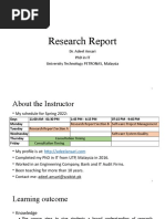 Research Report: Dr. Adeel Ansari PHD in It University Technology Petronas, Malaysia