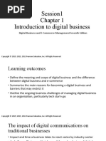 Session1 Introduction To Digital Business: Digital Business and E-Commerce Management Seventh Edition