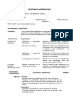 Clase Modelo IP - Personal Social - Desarrollo de La Conciencia Moral - Sexto Grado Del Nivel Primaria E.B.