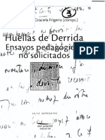SKLIAR - FRIGERIO Huellas de Derrida. Ensayos Pedagógicos No Solicitados