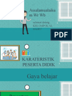 Karateristik Peserta Didi Gaya Belajar