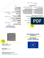 Certificazione Verde COVID-19 EU Digital COVID Certificate: Caradonna Tobia