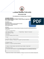 Gautam Buddha University: Application Form