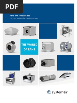 Fans and Accessories | PDF | Ventilation (Architecture) | Duct (Flow)