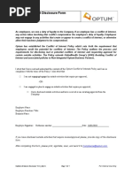 Conflict of Interest Declaration Form | PDF