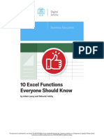 10 Excel Functions Everyone Should Know