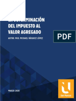 La Determinación Del Impuesto Al Valor Agregado: Autor: Phd. Michael Vásquez López