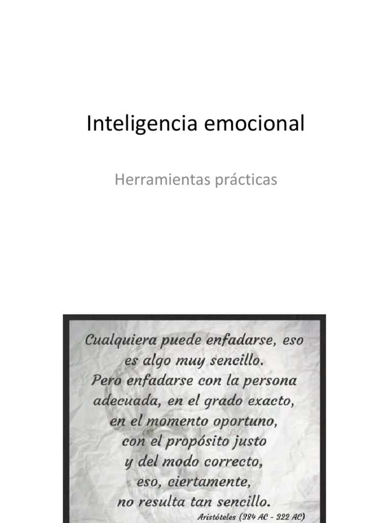 Desarrollo de la Inteligencia Emocional | PDF | Las emociones ...