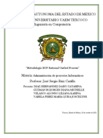 Metodología RUP para sistema de mantenimiento automotriz