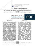 Una Mirada Del Aula Invertida Como Estrategia Metodológica en La