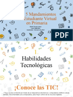 Los 5 Mandamientos Del Estudiante Virtual en Primaria