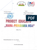 Proiect Judetean Cu Participare Interjudeteana - Mama - Primavara Mea 2021