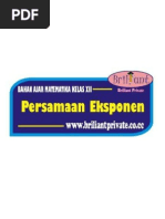 Download Bahan Ajar Persamaan Eksponen by Bimbel Briliant SN56302560 doc pdf