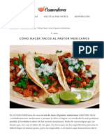 Cómo Hacer Tacos Al Pastor Mexicanos - Comedera - Recetas, Tips y Consejos para Comer Mejor.