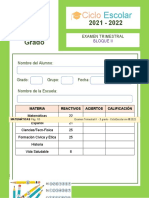 Examen Trimestral Tercero Bloque2 2021 2022