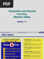 Introduction and General Servicing Machine Safety