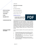 Course Number: Course Title: Web Design Technologies Credit Hours: Instructor: Office Location: Office Hours: Telephone: E-Mail: Required Text