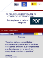 El Rol de La Logistica en El Comercio Internacional:: Ing. Juan R. Opertti (MBA)