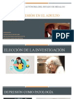 Tema: Depresión en El Adulto Mayor: Universidad Autónoma Del Estado de Hidalgo