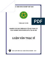 NGHIÊN CỨU ĐẶC ĐIỂM DỊCH TỄ HỌC PHÂN TỬ CỦA CANINE PARVOVIRUS (CPV) TẠI HÀ NỘI