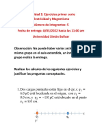 Actividad 2 (1 Corte) - Ejercicios Fuerza Eléctrica y Campo Eléctrico - Electricidad y Magnetismo 2022-1