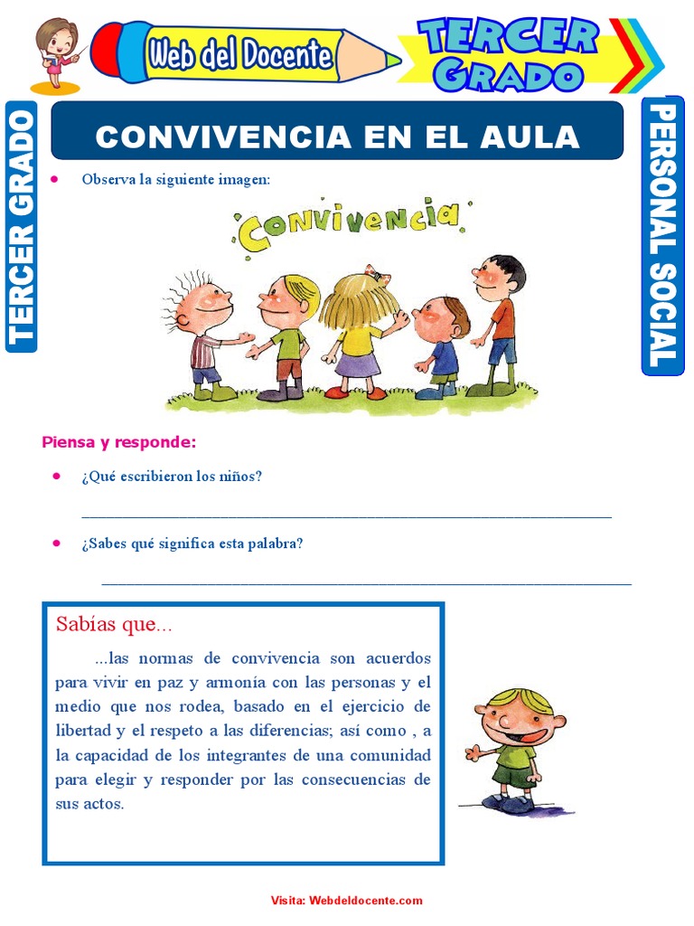 Normas de Convivencia en el Aula | PDF | Relaciones personales, crianza ...