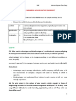 Unit 4: Managing Across Culture (Handout) : U4 Handout E4Bs Lecturer: Nguyen Thao Trang