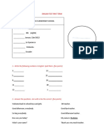 English Test First Term Review