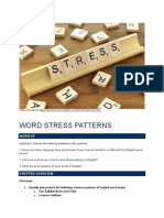 Common Word Stress Patterns