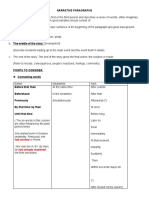 Narrative Paragraphs