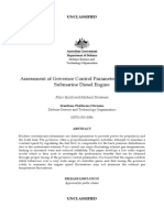 Assessment of Governor Control Parameter Settings of A Submarine Diesel Engine