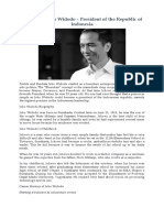 Biography Joko Widodo - President of The Republic of Indonesia