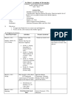 St. Mary's Academy of Jasaan, Inc.: Activity Plan