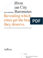 Strategii de PR - Saffron City Brand Barometer
