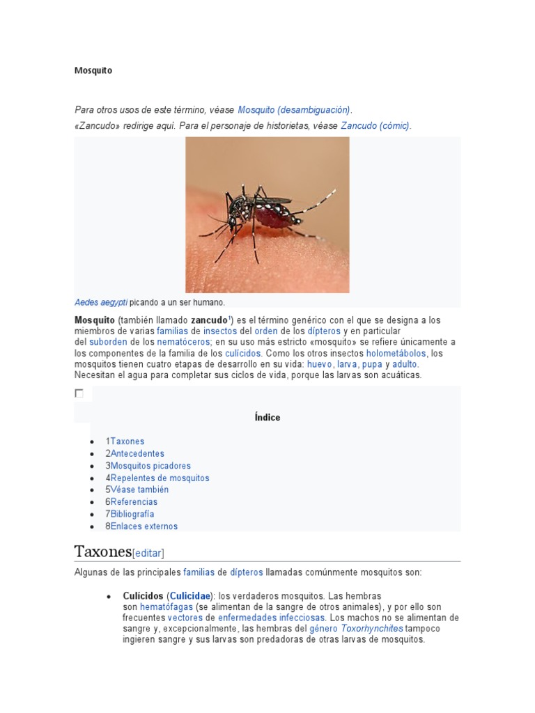 Mosquito | PDF | Mosquito | Insectos