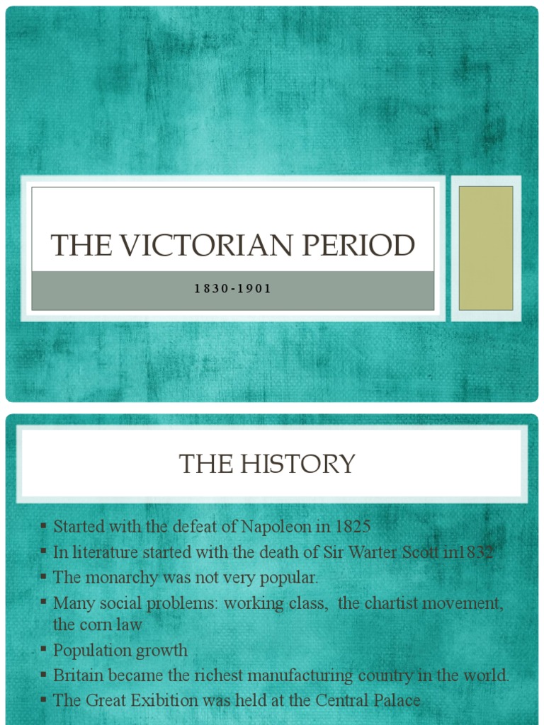 The Victorian Period Part 1 PDF United Kingdom Of Great Britain And