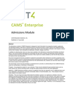 Cams Enterprise: Admissions Module