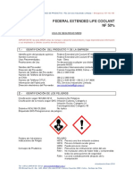MSDS-FEDERAL EXTENDED LIFE COOLANT NF 50%