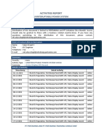 ACTIVITIES REPORT