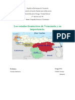 Los Estados Fronterizos de Venezuela y Su Importancia.